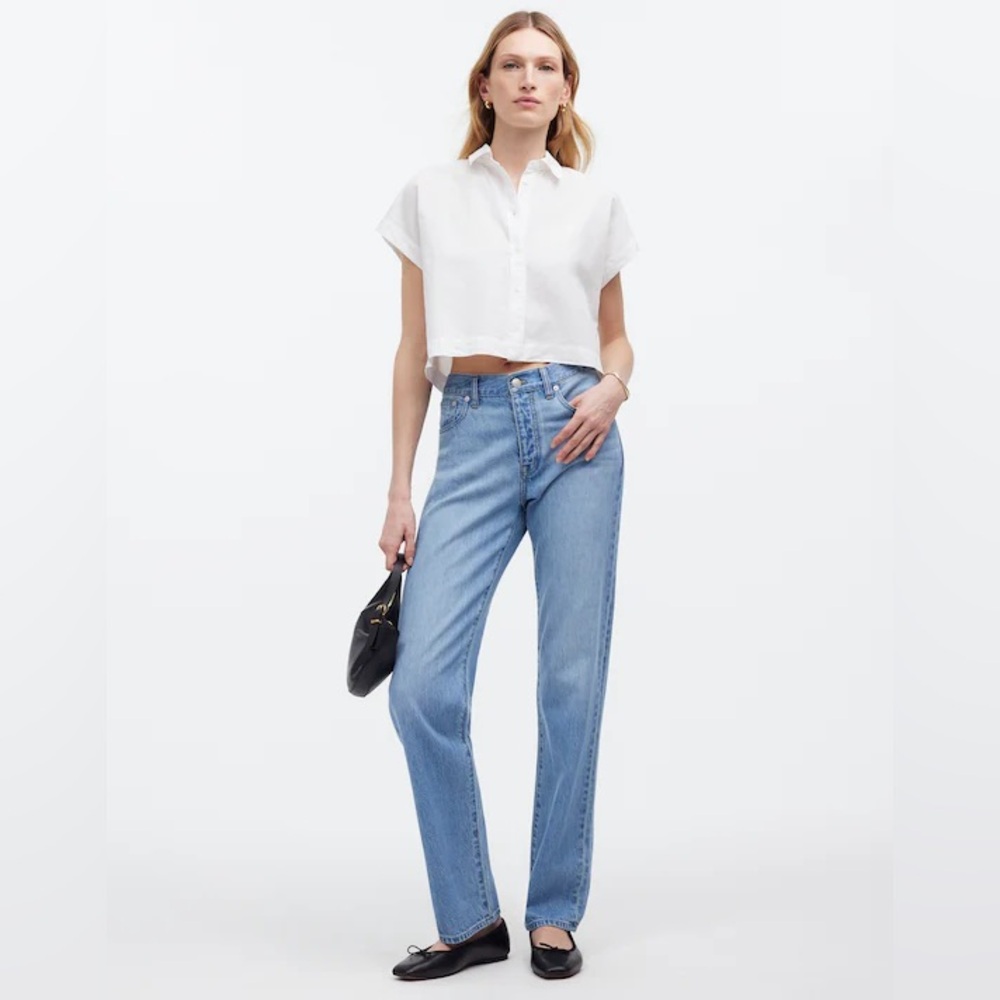 Madewell crop dolman shirt